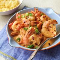 Spicy Shrimp with Creamy Polenta_image