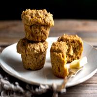 Butternut Squash Oat Muffins With Candied Ginger_image