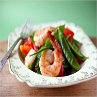 Stir-Fried Shrimp With Snow Peas and Red Peppers_image