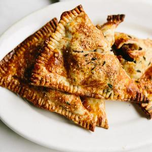 Sausage and Apple Pie in a Parmesan Thyme Crust image