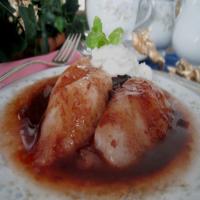 Luscious Pears in Raspberry Sauce_image