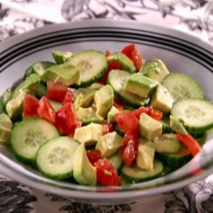 Cucumber-Tomato-Avocado Salad with Tequila-Lime Vinaigrette_image