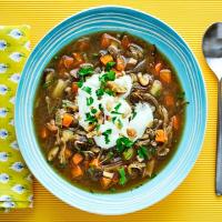 Mushroom & potato soup image