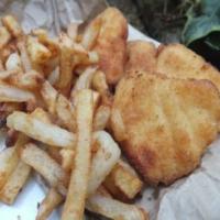 Homemade fish and chips image