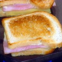 Croque Monsieurs a la Rachelle My take on French grilled cheese and ham sammys_image