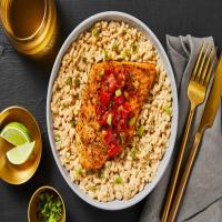 Caribbean Trout with Coconut Risotto plus Spicy Pepper Relish_image