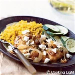Greek Chicken with Capers, Raisins and Feta image