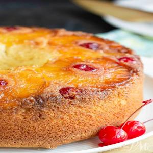 AMARETTO PINEAPPLE UPSIDE DOWN POUND CAKE from Call Me PMc blog_image