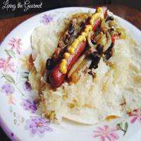 Hot Dogs with Black Beans and Sauerkraut_image