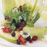 Apple, Roquefort, and Red Leaf Lettuce with Pumpernickel Croutons_image