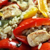 Chicken & Peppers With Rice Stir Fry image