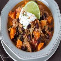 Black Bean, Sweet Potato, Quinoa Chicken Chili Recipe - (4.4/5)_image