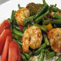 Spicy Shrimp With Green Beans & Red Pepper image