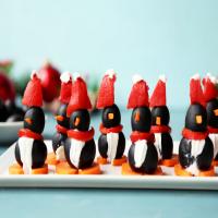 Perky Olive Penguins image