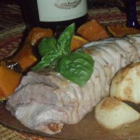 Roast Pork Loin With Apple Rosemary Glaze ( Olive Garden )_image