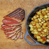 Marinated Duck Breast with Sauted Potatoes image