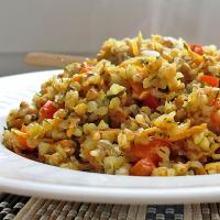 Buckwheat Cereal with Mushrooms and Onions_image