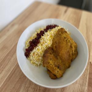 Persian Saffron Braised Chicken_image