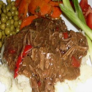 Shredded Beef with peppers and onions_image