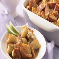 Apple Bread Pudding with Warm Butter Sauce_image