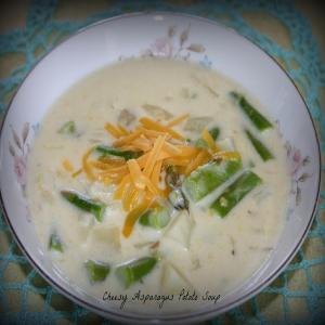 Cheesy Asparagus and Potato Soup image