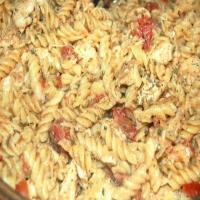 Chicken Alfredo with Diced Tomatoes One Pan Dinner image