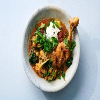Braised Chicken With Rosemary, Chickpeas and Salted Lemon_image