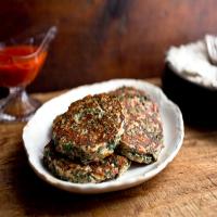 Beet Green, Rice and Ricotta Blinis_image