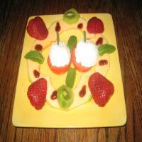 Cottage Cheese and Fresh Fruit Plate image