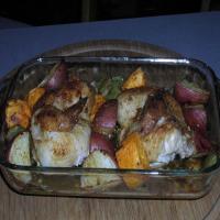 Roast Cornish Game Hens With Vegetables_image