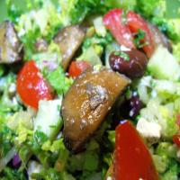 Warm Mushroom Salad With Feta_image