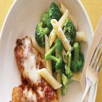 Chicken Tenders Parmesan with Penne and Broccoli image