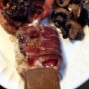 Poblano peppers stuffed and prosciutto wrapped_image