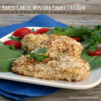 Baked Garlic Mustard Panko Chicken_image