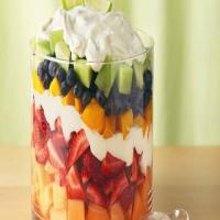Layered Summer Fruits with Creamy Lime Dressing_image