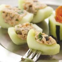 Smoked Salmon Cucumber Canapes image