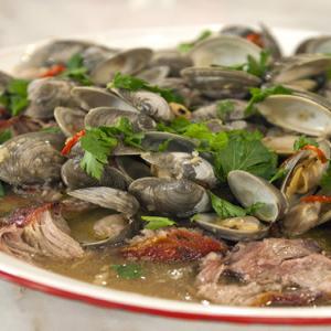Pork Shoulder with Roasted Clams and Fresno Chiles_image