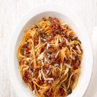 Spaghetti with Sausage-Mushroom Sauce image