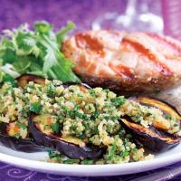 Grilled Eggplant with Toasted-Breadcrumb Salsa Verde_image