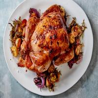 Roast Chicken With Crunchy Seaweed and Potatoes image