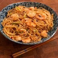 Shrimp and Noodles with Chili Crisp Sauce image
