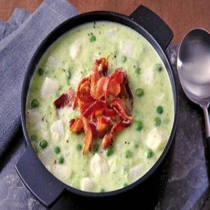 Sweet Pea Soup with Bacon_image