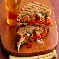 Skinny Chicken and Roasted Vegetable Paninis image