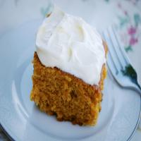 Pumpkin Cake Bars With Cream Cheese Frosting!_image