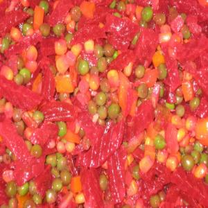 Pickled beet and corn salad._image