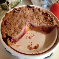Peach Blueberry Streusel Pie image