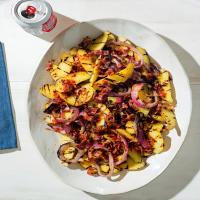 Grilled Fingerling-Potato Salad With Chipotle Bacon Vinaigrette image