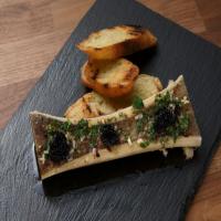 Roasted Bone Marrow with Salsa Verde and Caviar_image