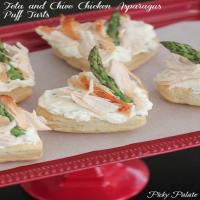 Chicken Feta Asparagus Puff Pastry Tarts_image