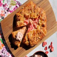 Rhubarb Almond Galette with Strawberry Whipped Cream_image